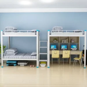 Adults Students Bedroom Dormitory Bed Durable Portable Modern Metal Customized Lit Superpose Furniture for School