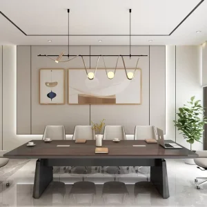 Advanced Nordic Minimalism High End Long Table Business Reception Modern Design Negotiation Table Office Conference Table