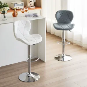 Affordable Luxury Modern Minimalist and Sophisticated Height Adjustable Butterfly Bar Stool for Home Bar Islands Bar Stool
