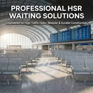 Airport Grade All Metal Waiting Chair for High Traffic Terminals and Infrastructure