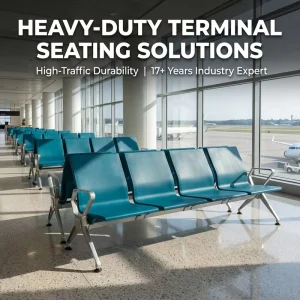 Airport Grade Modular Public Waiting Seating System Heavy Duty Row Bench for Terminal Lounge & Transportation Hub Infrastructure
