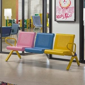 Airport Hospital Children Waiting Room Area Chairs Office Beauty Salon Barber Shop Chair with Armrest for Nails Salon Metal