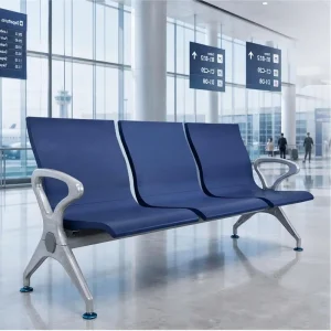 Airport Seating Manufacturer 3 Seater Waiting Chair Lounge Bench Public Furniture for Airport Hospital Waiting Room
