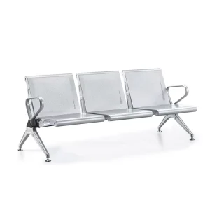 Airport Waiting Chair 4 Seater Aluminium PU Waiting Room Bench Chair With 3 Ergonomic Padded Seats