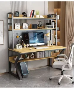 All-In-One Combination Desktop Computer Desk with Hutch Eco-Friendly Customizable Size for Home Office and Study Use