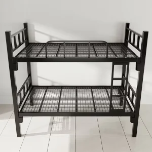 All Steel Breathable Metal Mesh Double Bunk Bed with Wire Mesh Support for School Dormitory