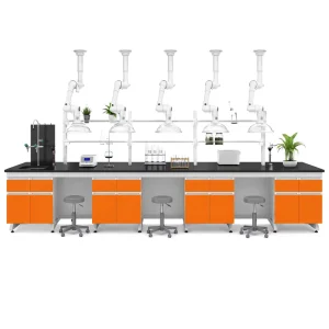 All Steel Central Lab Workbench Factory Direct Custom Lab Cabinets