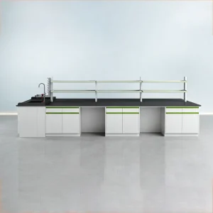 All Steel Contemporary Laboratory Workbench Modular Central Bench for School and Hospital Use