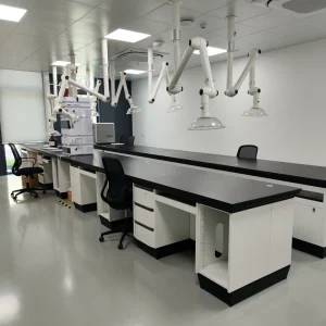All Steel Lab Furniture Equipment C Frame Laboratory Benches With Shelf for Clinical Microbiology Pathology Labs