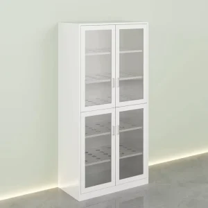 All Steel Laboratory Glassware Cabinet Series Double Door Four Door Storage Cabinets for Laboratory Furniture Projects