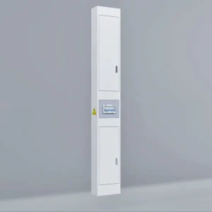 All Steel Laboratory Service Column Floor Mounted Utility Column With Cable Management Inspection Door Custom Laboratory System