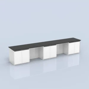 All Steel School & Hospital Laboratory Bench Open Base with Cabinet 750x850mm Contemporary Design Lab Workbench