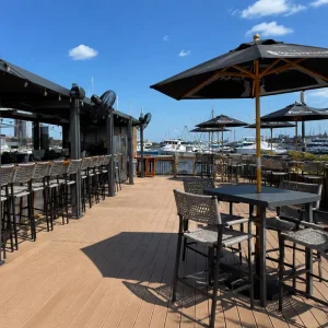 All Weather Restaurant Tables and Chairs Bistro Patio Club Barstool Outdoor Aluminum Commercial Metal Rope Hotel Vila Bar Chair