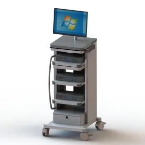 All in One Customizable Medical Ultrasound Workstation Cart Portable Hospital Computer Trolley for Hospital and Clinic