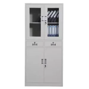 All steel Thickened Filing Cabinet Office Storage Low Cabinet with Lock Detachable and Installable
