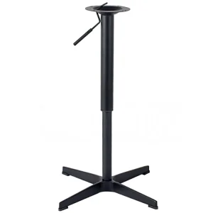 Aluminum 4 Leg Height Adjustable Gas Piston Small Table Base for Bar Dining Restaurant Home Office Hotel Use