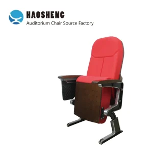 Aluminum Alloy Cinema & School Auditorium Chair with Folding Writing Tablet Modern Minimalist Theater & Lecture Hall Seating