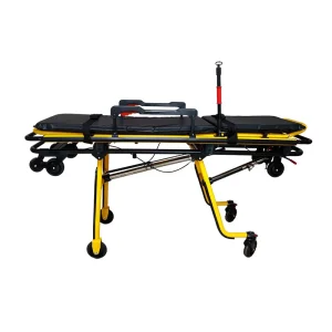 Aluminum Alloy Foldable Ambulance Stretcher Factory Direct Lightweight Adjustable Design for EMS Transport