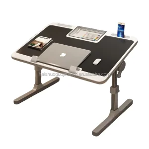 Aluminum Alloy Folding Adjustable Height Computer Desk Student Dormitory Bay Window Folding Study Desk Lazy Table on the Bed
