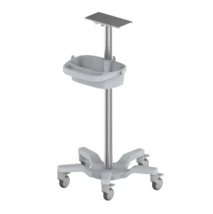 Aluminum Alloy Medical Trolley Stand Cart Mount Rolling Stand for Portable Patient Monitor