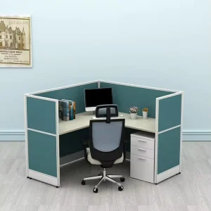 Aluminum Small Office Cubicle Modern Workstation with Durable and Modular Design Office Table