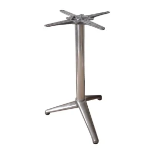 Aluminum Three Leg Table Base Polished Silver Metal Table Leg Tripod Table Stand for Cafe Restaurant Coffee Table