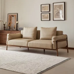 American Black Walnut Modern 1 Seater Sofa Durable Eco Friendly for Apartment Hotel Small Space Living Room Factory