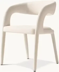 American Light Luxury Armchair Simple Solid Wood Coffee Shop Hotel Restaurant Furniture Dining Chair