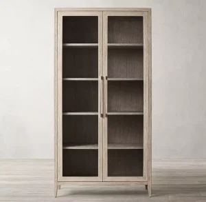 American Simple Solid Wood Living Room Dining Room Bookcase Customizable Size Color Factory Direct Sales OEM Brand