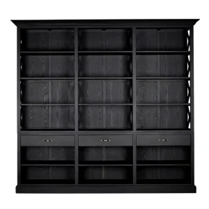 American Solid Wood Contemporary Bookcase 5-Tier Freestanding Storage for Home Office and Living Room