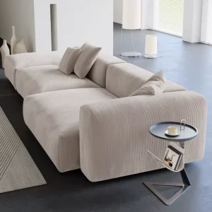 American Square Modular Sectional Sofa Couch Set Vintage Home Hotel Furniture Large Sofa Corduroy Fabric Sofa Set
