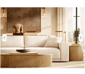 American Style Luxury Hotel Living Room Fabric Sofa Set