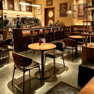 American-style Vintage Solid Wood Bar Table Chair Set for Pubs Wine Bars Commercial Cafs Commercial Dining Furniture