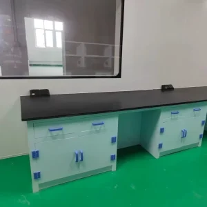 Anti-Corrosion Electronic Lab Table with Overhead Shelf for Chemical Electronic Sample Analysis Lab
