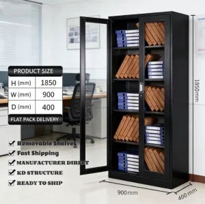 Anti Corrosion Metal Filing Cabinet Heavy Duty Modular Design Modern Style Multi Door Storage Cabinet for Office School Library