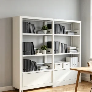 Anti Rust Powder Coating Steel Office Bookshelf Multi Layers Office Storage Book Cabinet