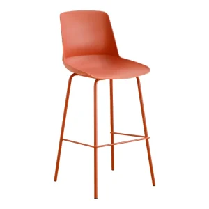 Anti Scratch Ready Stock Integrated Mold All Matching Color Bar Stool for Small Commercial Milk Tea Shop Space