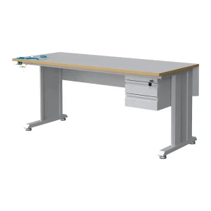 Anti-Static ESD Iron Knock-Down Workstation Repair Lab Workbench for Hospital Warehouse Use School Workshop Physics Laboratory