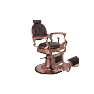 Antique Barber Chairs Salon Furniture Strong Gold Barber Chair Durable Material