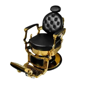 Antique Gold Hairdressing Chair Classic Vintage Salon Barber Furniture Luxurious Hair Chair Barber Chair