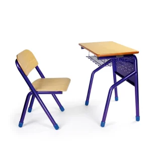 Aoyasi PT 206E1 Modern Design Durable School Wooden and Metal Middle and High School Students Desk and Chair Set