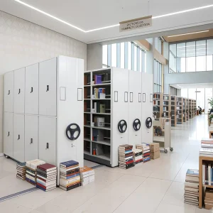 Archive Shelves Manual Operation High Quality Shelving Commercial Steel Mobile File Storage Cabinets Compact Shelving System