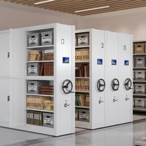 Archive Storage Solution Steel Office File Compactor Mobile Shelving Smart Storage File System