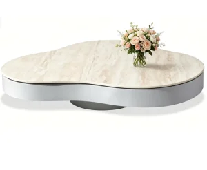 Artistic Modern Durable Stone Outdoor Coffee Table for Hotel & Villa