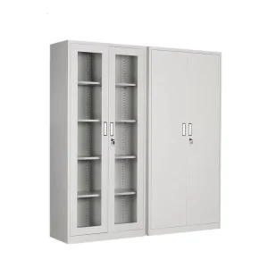 Assemble Office Steel Cabinet Locker Double Door Metal Iron File Storage Cupboard