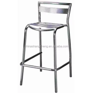 Attractive Hotel Bistro Pub Aluminium Patio Restaurant Anodizing High Garden Bar Stool