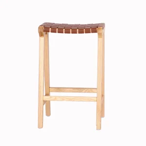 Attractive and Durable bar Stool Saddle Leather Chair