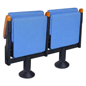 Auditorium Chair Cinema Lecture Hall Conference Classroom Foldable Fabric Chair with Armrests Modern Minimalist Design