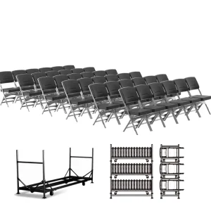 Avant Sports Custom Logo Basketball Team Bench Chairs FIBA Professional Sideline Courtside Chair Soft Cushion Interlocking Seat