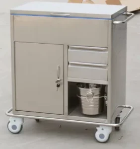 B20 Medical Record Trolley Hospital Instrument Medical Trolley Mobile Dressing Cart Trolley